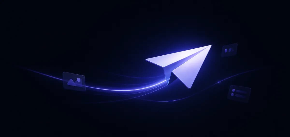 Абстрактная иллюстрация автоматизации публикаций в Telegram